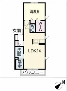 ハーベストA棟【2階】の間取り