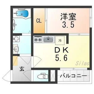 ブライト伏見【3階】の間取り
