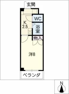 グリーンコーポ千成【1階】の間取り