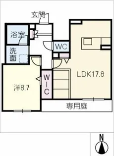 ラ クレール【1階】の間取り