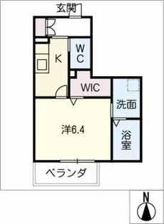エスペランザ長筬【1階】の間取り