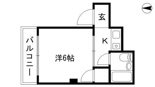ノースリバー【301号室】の間取り