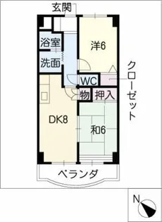 ボナール95【3階】の間取り