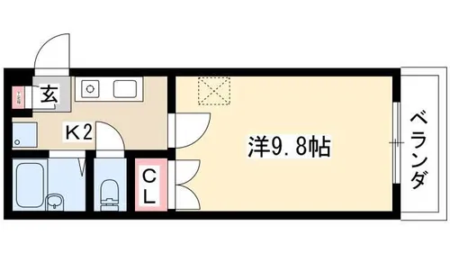 シティライフ池下【106号室】の間取り