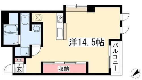 Life inn桜山【404号室】の間取り