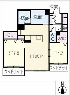 耀【1階】の間取り