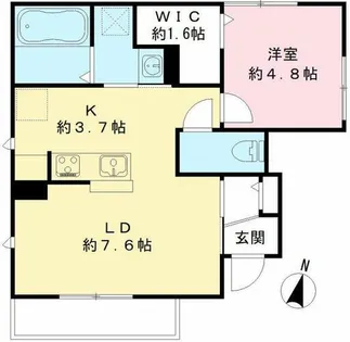 ユアメゾン三ノ輪【1階】の間取り