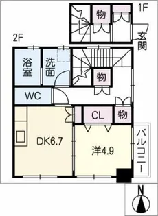 SO・藤里【2階】の間取り