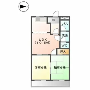 プロムナードまえの【3階】の間取り