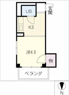 ハイツリトル松下【303号室】の間取り