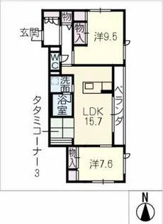 NC STYLE 一社【3階】の間取り