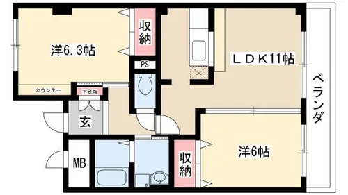 メゾン ド エトワール【202号室】の間取り