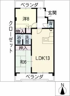 CASA GRANDE【4階】の間取り