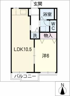 フォーブル安田【1階】の間取り