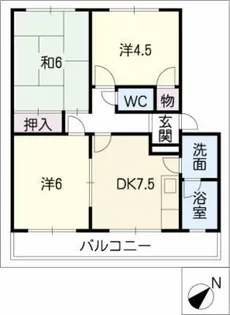 ボ・ヌール【2階】の間取り