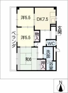 イーストパーク【1階】の間取り