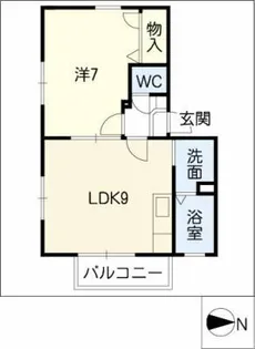 フロンティア神沢 A・B棟【1階】の間取り