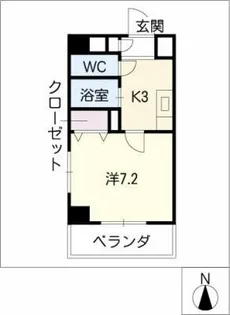シイノマンション【2階】の間取り