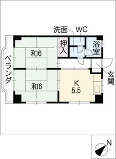 ソラールすぎうら【5階】の間取り