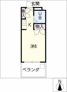 クオリシティ山手【4階】の間取り