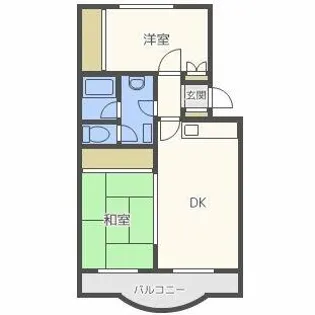 ピアレス麻生【207号室】の間取り
