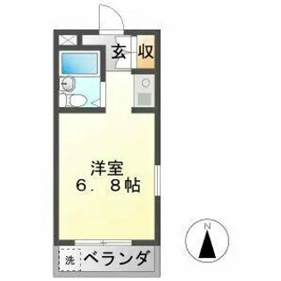 スペースイン金山【1階】の間取り