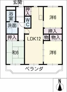 グリーンパーク前田【1階】の間取り