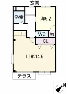 エルディム新栄【1階】の間取り