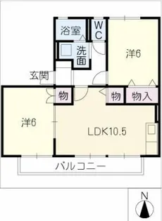 グランシャリオ【2階】の間取り