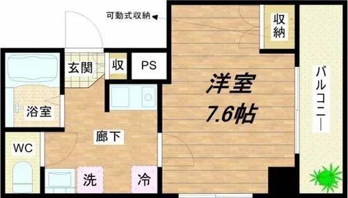 釣鐘町エクセルハイツ【4階】の間取り