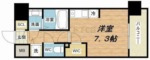 BLAU本町東【9階】の間取り