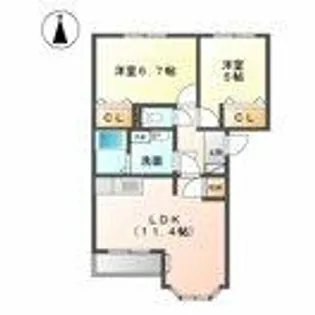 フローリィ【2階】の間取り