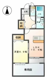 ファインコートⅠ (Fine Court)【1階】の間取り