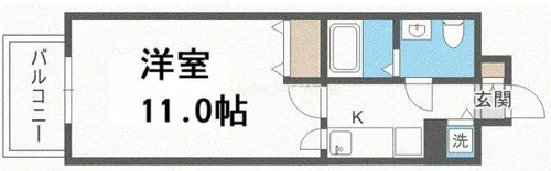 セレブコート梅田【5階】の間取り