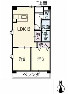 コーラル半田【3階】の間取り