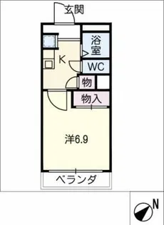 グロワール21【3階】の間取り