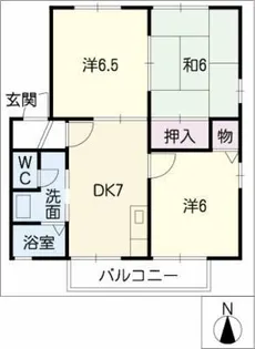 アルカディア【1階】の間取り