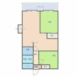 Kスクエアサウス【7階】の間取り