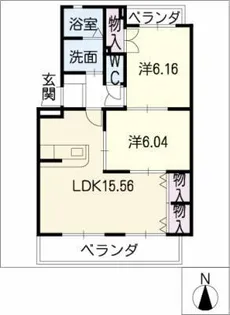 BEE LINE O【3階】の間取り