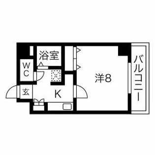 青山ビル【602号室】の間取り