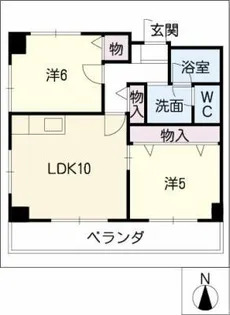 ライブ桜山【6階】の間取り