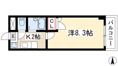 アケボノイーストⅡ【2階】の間取り