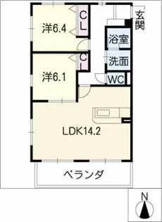 ウィンダムヒル西出【3階】の間取り