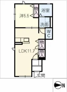 ソラリスステージ【1階】の間取り
