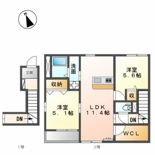 プチ・グレーシア【2階】の間取り