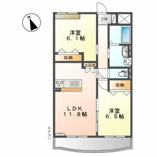 AGUN【5階】の間取り