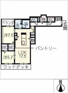 シャーメゾン高社【1階】の間取り