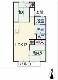 サンシードA【1階】の間取り