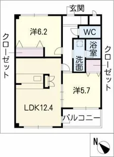 SERENOⅡ【2階】の間取り