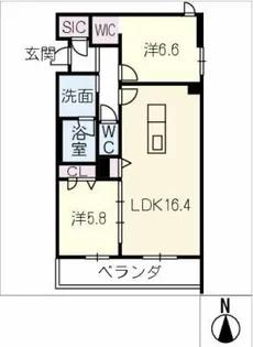 春和景明【2階】の間取り